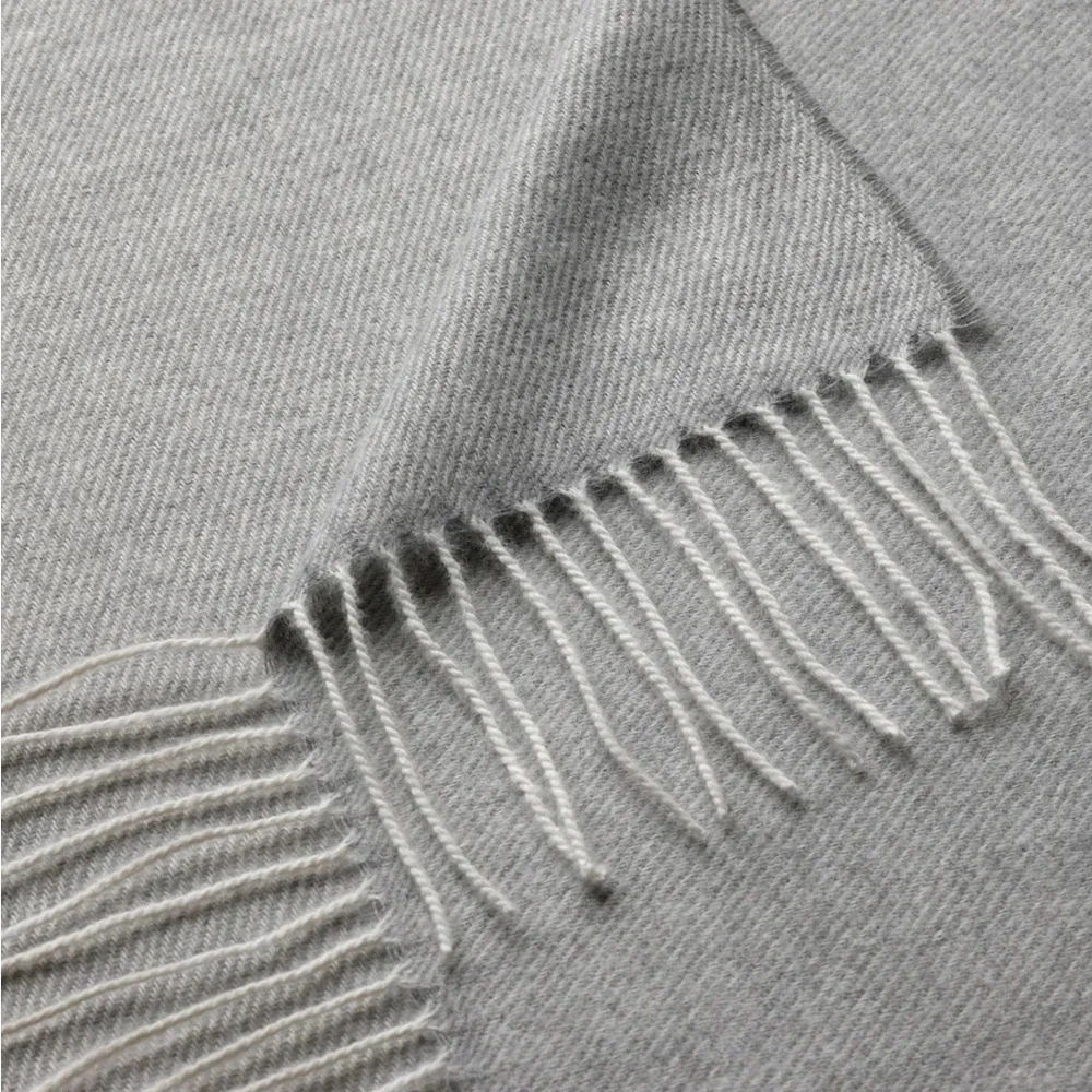 Fringe Throw, gray, 47x63”
